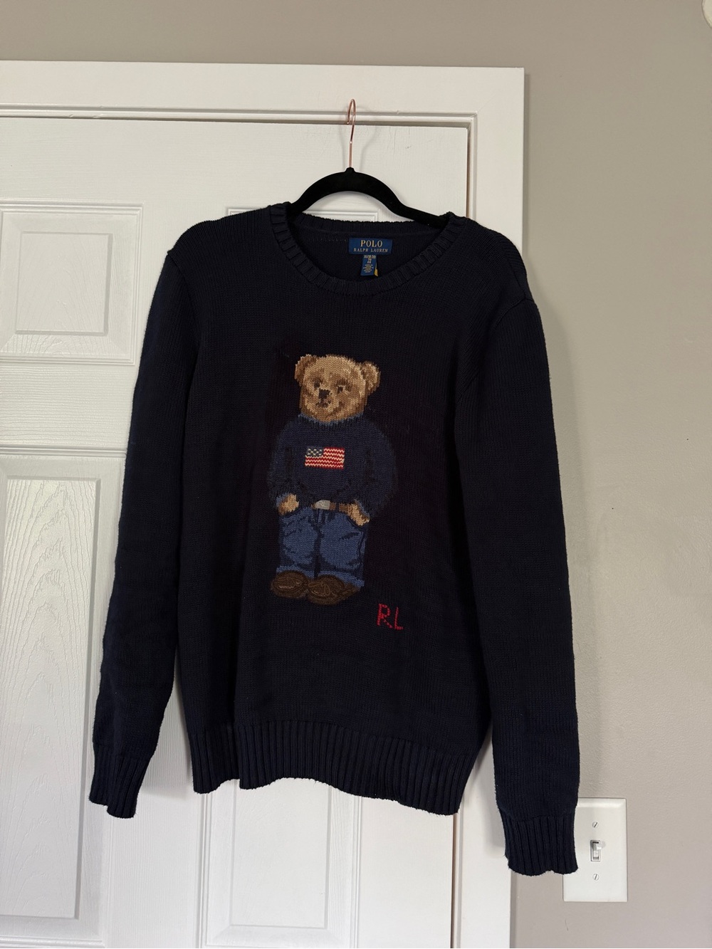 Ralph Lauren Polo Bear RL logo Long Sleeve Sweater